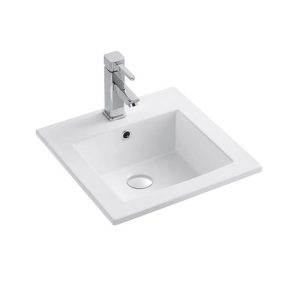 Factory sales ceramic integrated sink and countertop with overflow