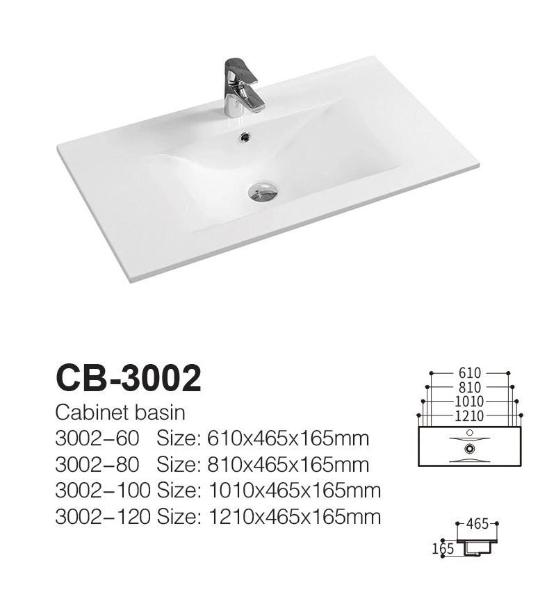 China Manufacturer Lavatory Slim Thin Edge Vanity Bathroom Cabinet Wash Basin