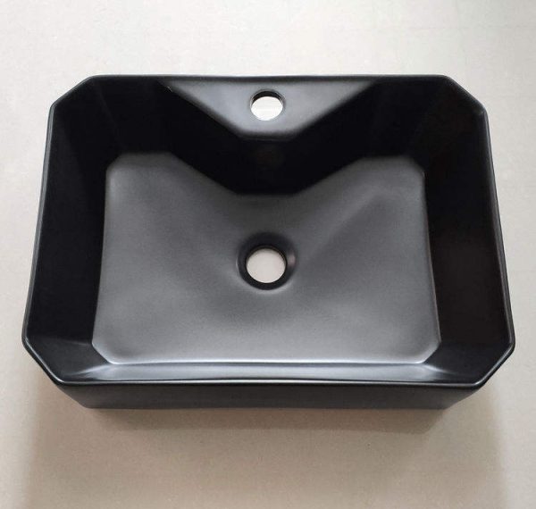 black color ceramic wash basins