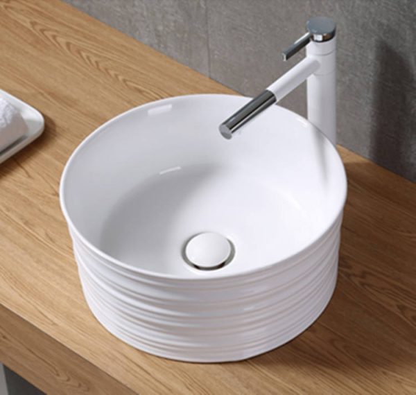 round shaped bathroom sink