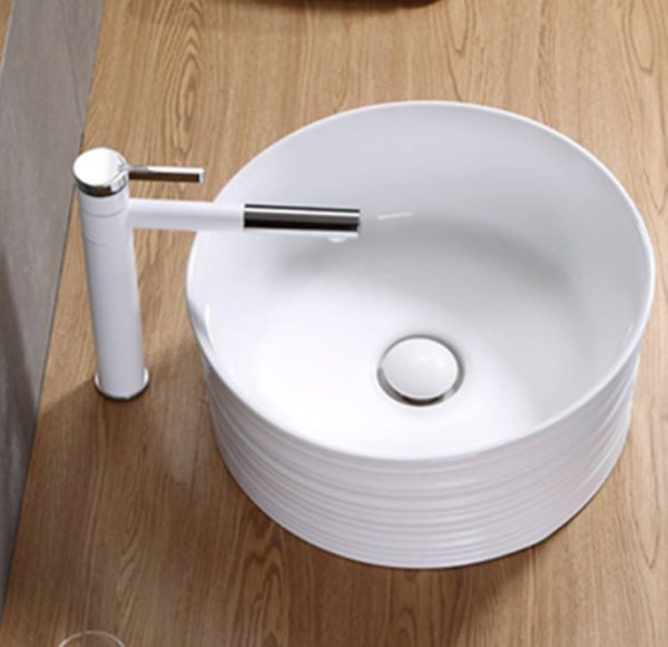 round shaped bathroom sink