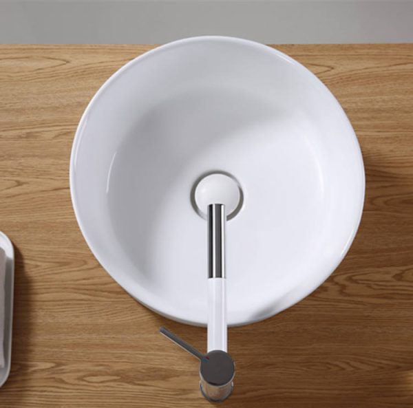 round shaped bathroom sink