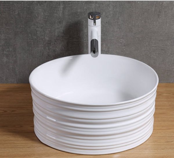 round shaped bathroom sink